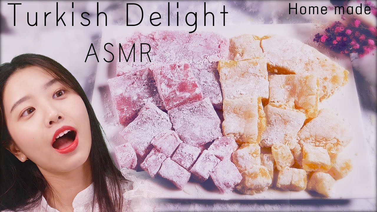 亲自制作的电影中的食物！土耳其软糖ASMR吃播[ASMR]-助眠音声网