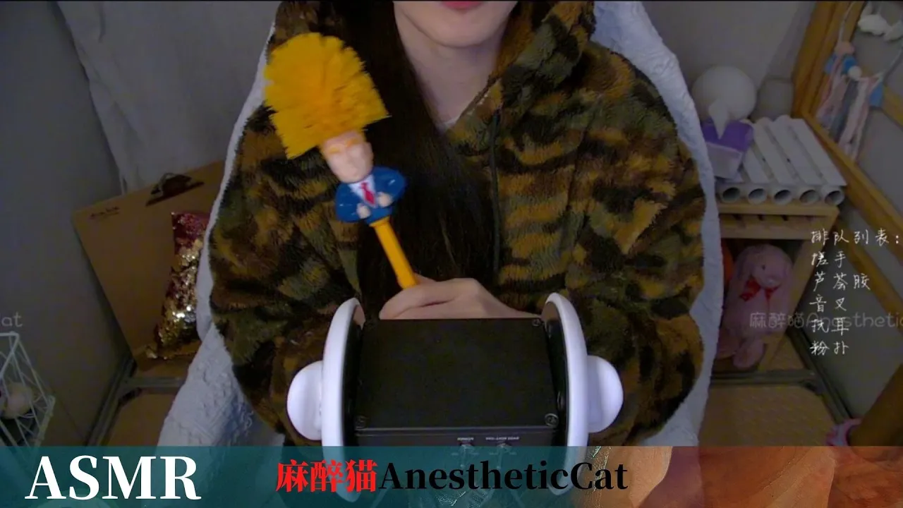 麻醉猫精选ASMR 芦荟胶 | 小木块 | 松果 | 精油按摩，抚耳多种触发音助眠-助眠音声网