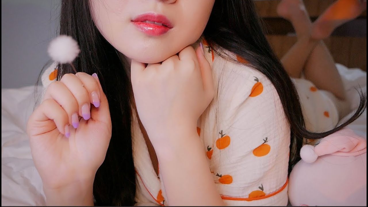 女朋友帮你入睡！暴雨背景音和耳朵清洁 ASMR MELODY-助眠音声网